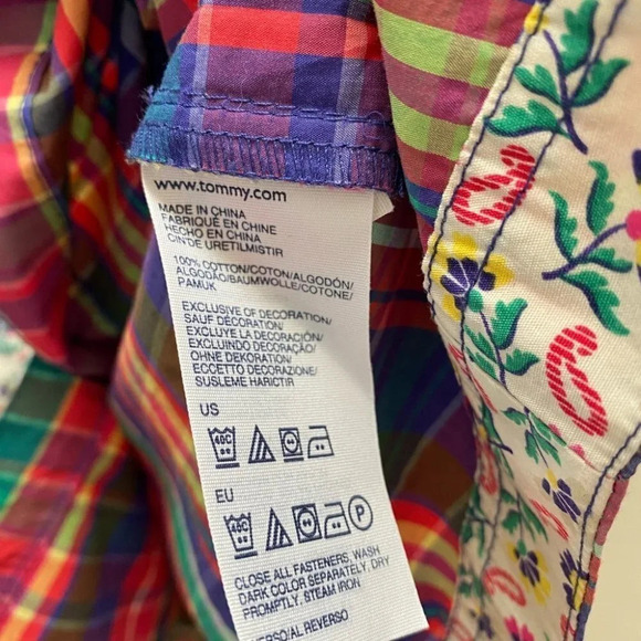 Tommy Hilfiger - Plaid Button Down Shirt Dress - Picture 9 of 9